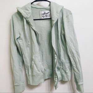 Reflex mint green zip hoodie
